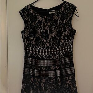 Eliza J Black Lace Midi Dress